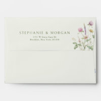 Elegant Soft Pastel Wildflower Botanical Wedding