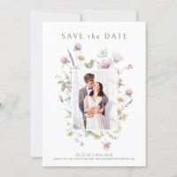 Elegant Soft Pastel Wildflower Botanical Wedding