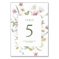 Elegant Soft Pastel Wildflower Botanical Wedding