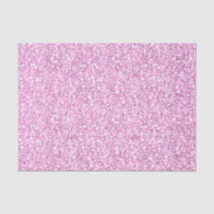 Elegant Soft Pink Faux Glitter & Sparkles Tissue Paper
