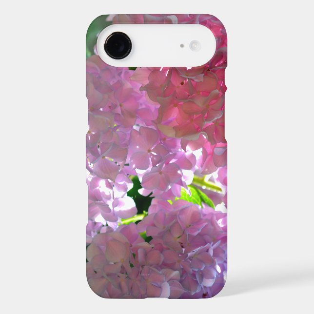Elegant soft pink florals pink hydrangeas roses Case-Mate iPhone case (Back)