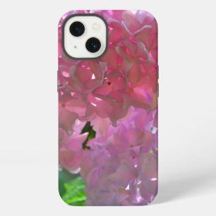 Elegant soft pink florals pink hydrangeas roses iPhone 13 case
