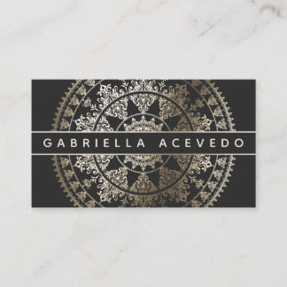 Elegant Solar Mandala Businesscards - Custom Business Card