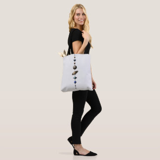 Elegant Solar System Planets Alignment Minimalist Tote Bag