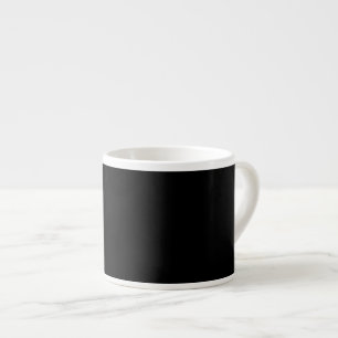 Elegant Solid Black Espresso Cup