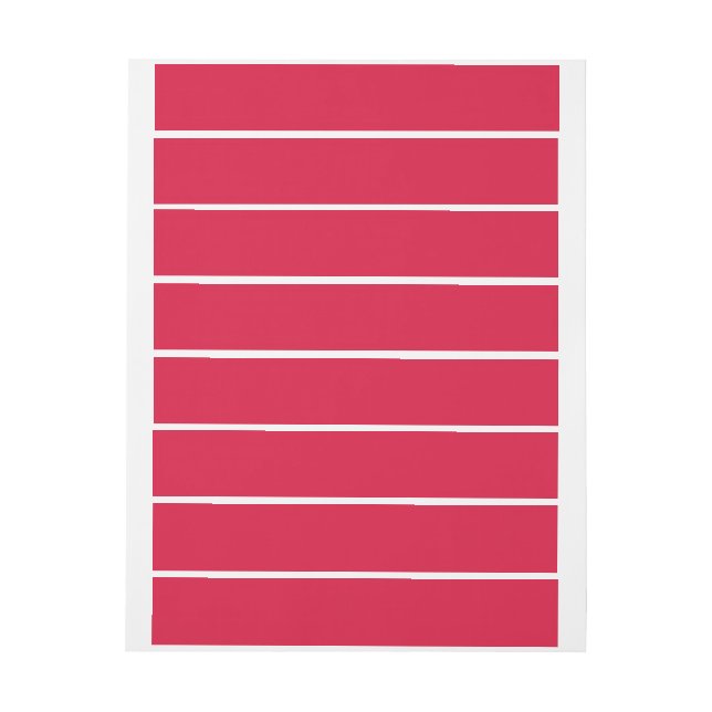 Elegant Solid Crimson Wrap Around Address Label (Sheet)