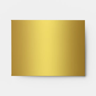 Elegant Solid Gold Linen Envelope