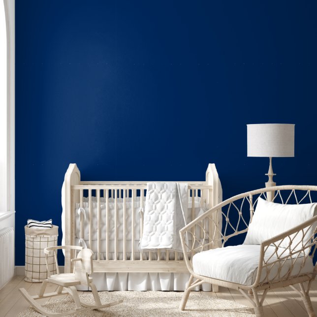 Elegant solid navy blue colour monochromatic wallpaper (Kids)