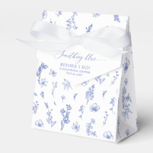 Elegant Something Blue Before I do Bridal Shower Favour Box