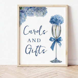 Elegant Something Blue Hydrangea Floral Bridal Plaque