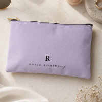 Elegant Sophisticated Classic Monogram Lilac