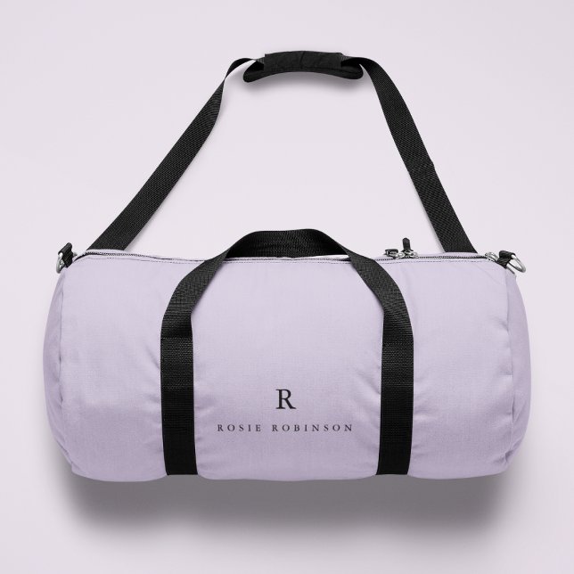 Elegant Sophisticated Classic Monogram Lilac Duffle Bag (Creator Uploaded)