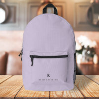 Elegant Sophisticated Classic Monogram Lilac