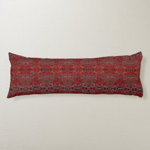 elegant sophisticated gold ruby red burgundy  body cushion