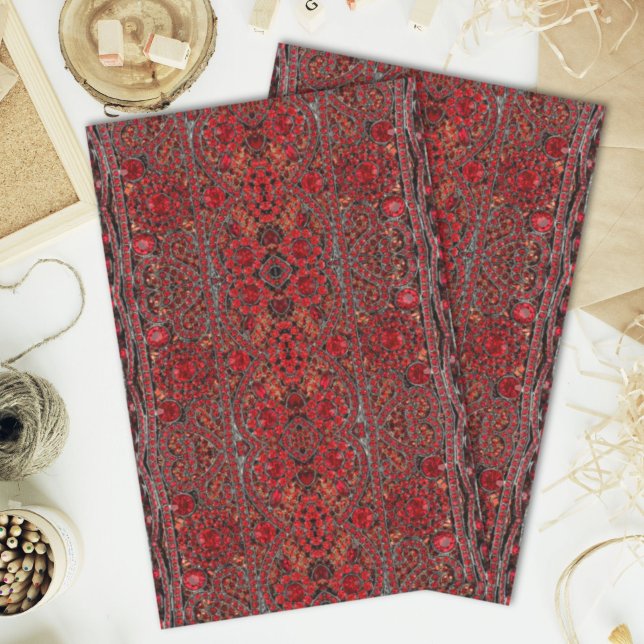 elegant sophisticated gold ruby red burgundy  tissue paper (elegant sophisticated gold ruby red burgundy tissue paper)