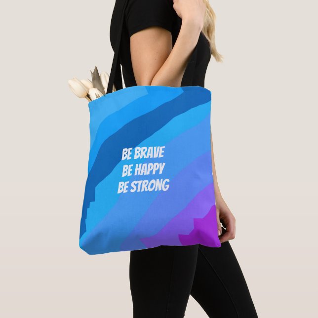 Elegant Sophisticated Inspirational Message Tote Bag (Close Up)