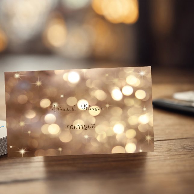 Elegant Sophisticated Modern Bokeh Business Card (Creator Uploaded)