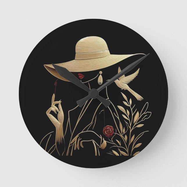 Elegant & Sophisticated Round Clock (Front)