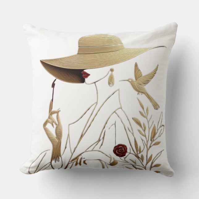 Elegant & Sophisticated Throw Pillow (Front)