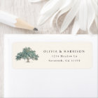 Elegant Southern Oak Tree Custom Address