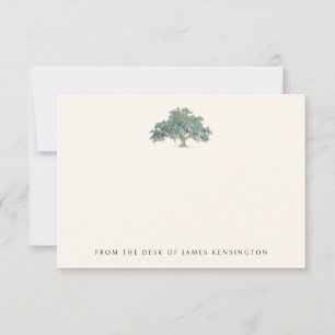 Elegant Southern Oak Tree Custom Text Card