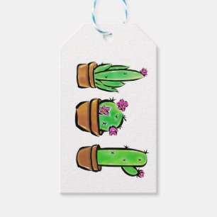 Elegant southwestern Cactus cacti succulents Gift Tags