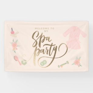 Elegant Spa Party custom welcome sign