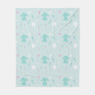 Elegant Spa things with roses design Fleece Blanket