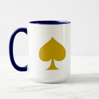 Elegant Spade Design Mug