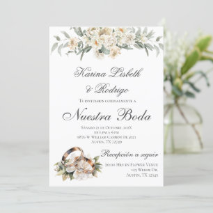 Elegant Spanish Wedding Invitation