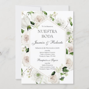 Elegant Spanish Wedding Invitation