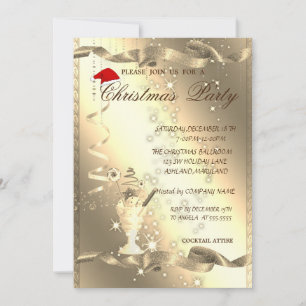 Elegant ,Sparkle,Corporate Christmas Party, Invitation