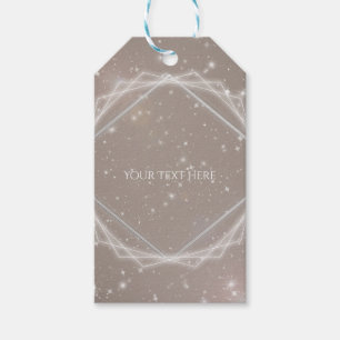 Elegant Sparkle Modern Geometric Glam Chic Party Gift Tags