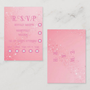 Elegant Sparkle Wedding  Enclosure Card