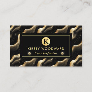 Elegant sparkling fantasy sand dune textures business card