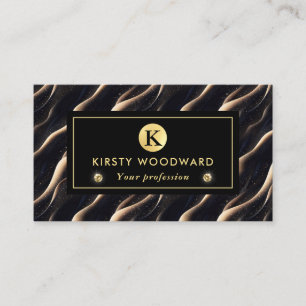 Elegant sparkling fantasy sand dune textures business card