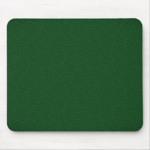 Elegant Spirals Green Custom Mouse Pad