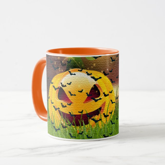 Elegant Spooky Halloween Mug (Front Left)