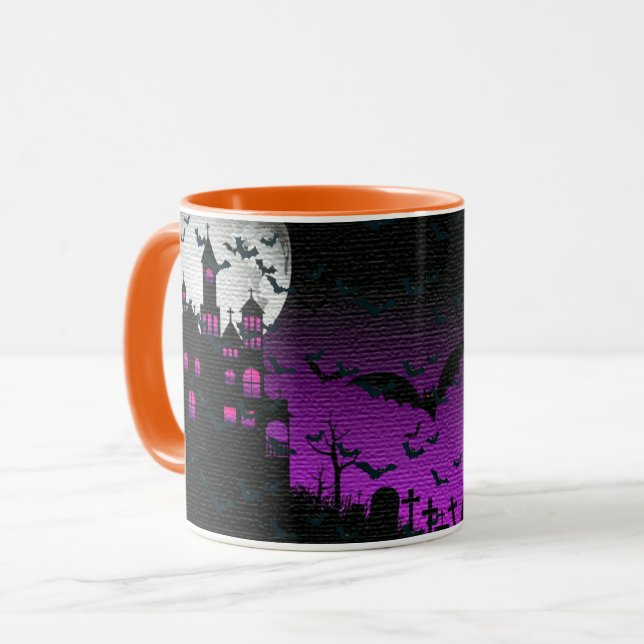 Elegant Spooky Halloween Mug (Front Left)