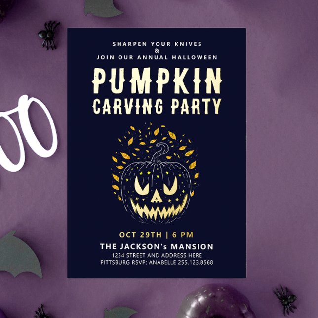 Elegant Spooky Halloween Night Pumpkin Carving (Creator Uploaded)