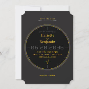 Elegant Sports Watch Face Save The Date