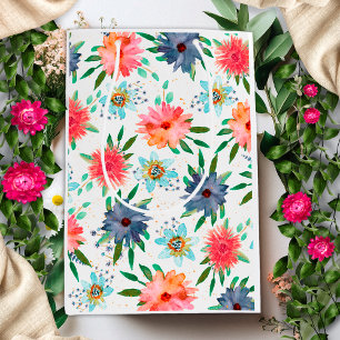 Elegant Spring Boho Chic Gold Floral Wildflower Medium Gift Bag