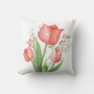 Elegant Spring Floral Cushion