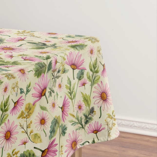 Elegant Spring Floral Print  Tablecloth (In Situ)
