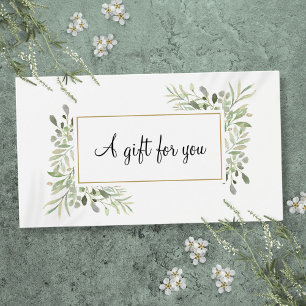Elegant Spring Leaves Gift Card