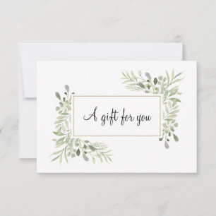 Elegant Spring Leaves Gift Certificate
