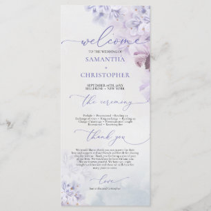 Elegant spring purple dusty blue mauve flowers program