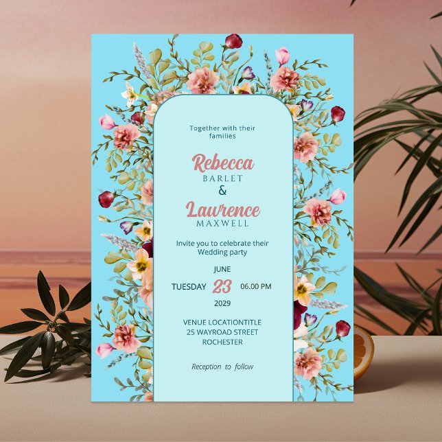 Elegant spring summer meadows wedding invitation (Creator Uploaded)