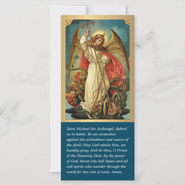 Elegant St. Michael Prayer Religious  (Front)
