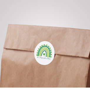 Elegant St. Patrick's Day Party Classic Round Sticker